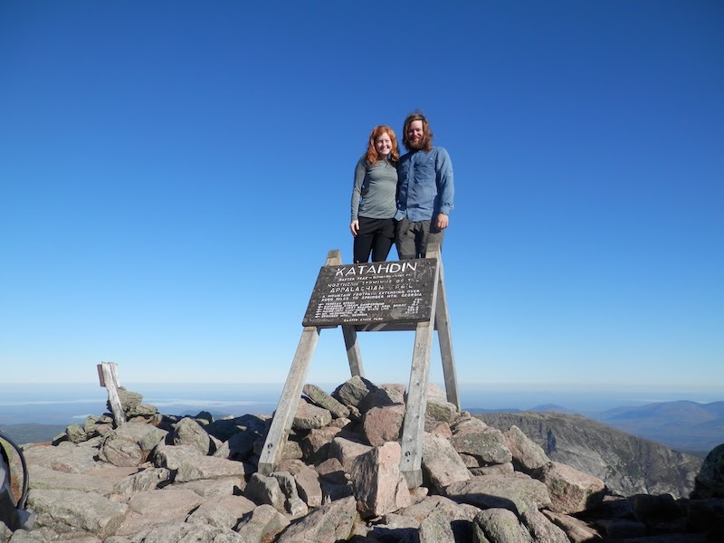 Mount Katahdin summit in Maine